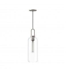 PD401606BNCL-Soji 6-in Brushed Nickel/Clear Glass 1 Light Pendant PD401606BNCL-Soji 6-in Brushed Nickel/Clear Glass 1 Light Pendant