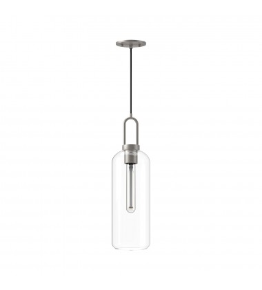 PD401606BNCL-Soji 6-in Brushed Nickel/Clear Glass 1 Light Pendant PD401606BNCL-Soji 6-in Brushed Nickel/Clear Glass 1 Light Pendant
