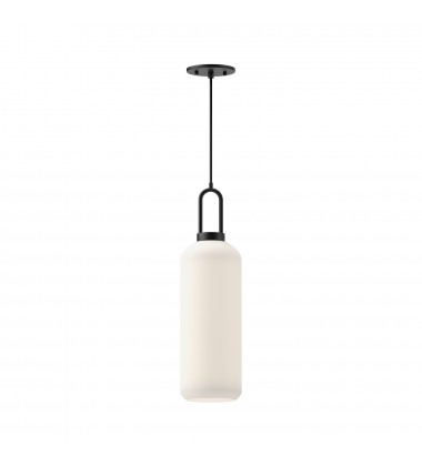 PD401606MBOP-Soji 6-in Matte Black/Opal Matte Glass 1 Light Pendant PD401606MBOP-Soji 6-in Matte Black/Opal Matte Glass 1 Light Pendant