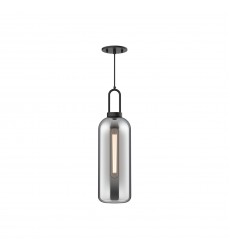 PD401606MBSM-Soji 6-in Matte Black/Smoked Solid Glass 1 Light Pendant PD401606MBSM-Soji 6-in Matte Black/Smoked Solid Glass 1 Light Pendant