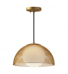  PD402513GDOP-Haven 12-in Gold/Opal Matte Glass 1 Light Pendant