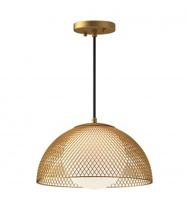 PD402513GDOP-Haven 12-in Gold/Opal Matte Glass 1 Light Pendant PD402513GDOP-Haven 12-in Gold/Opal Matte Glass 1 Light Pendant