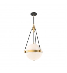 PD406414BGGO-Harmony 14-in Brushed Gold/Glossy Opal Glass 3 Lights Pendant PD406414BGGO-Harmony 14-in Brushed Gold/Glossy Opal Glass 3 Lights Pendant