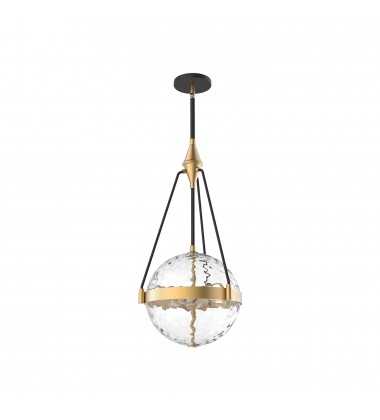 PD406414BGWC-Harmony 14-in Brushed Gold/ Clear Water Glass 3 Lights Pendant PD406414BGWC-Harmony 14-in Brushed Gold/ Clear Water Glass 3 Lights Pendant