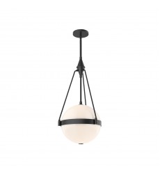 PD406414MBGO-Harmony 14-in Matte Black/Glossy Opal Glass 3 Lights Pendant PD406414MBGO-Harmony 14-in Matte Black/Glossy Opal Glass 3 Lights Pendant