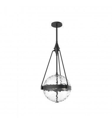 PD406414MBWC-Harmony 14-in Matte Black/Clear Water Glass 3 Lights Pendant PD406414MBWC-Harmony 14-in Matte Black/Clear Water Glass 3 Lights Pendant