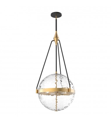PD406418BGWC-Harmony 18-in Brushed Gold/ Clear Water Glass 4 Lights Pendant PD406418BGWC-Harmony 18-in Brushed Gold/ Clear Water Glass 4 Lights Pendant