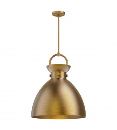  PD411318AG-Waldo 18-in Aged Gold 1 Light Pendant