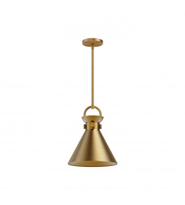  PD412011AG-Emerson 11-in Aged Gold 1 Light Pendant