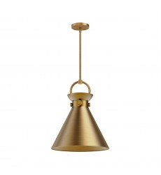  PD412014AG-Emerson 14-in Aged Gold 1 Light Pendant
