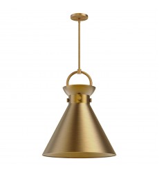  PD412018AG-Emerson 18-in Aged Gold 1 Light Pendant