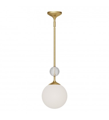 PD415308BGOP-Celia 8-in Brushed Gold/Opal Glass 1 Light Pendant PD415308BGOP-Celia 8-in Brushed Gold/Opal Glass 1 Light Pendant