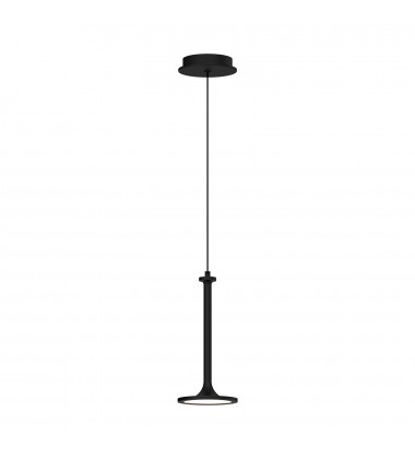  PD418006MB-Issa 6-in Matte Black LED Pendant