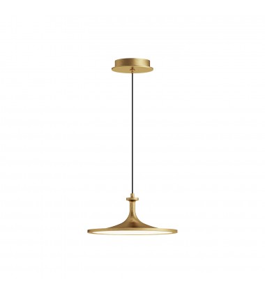PD418012BG-Issa 12-in Brushed Gold LED Pendant PD418012BG-Issa 12-in Brushed Gold LED Pendant