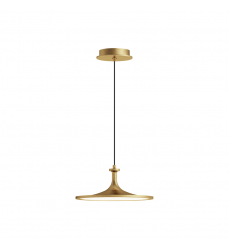 PD418012BG-UNV-Issa 12-in Brushed Gold LED Pendant