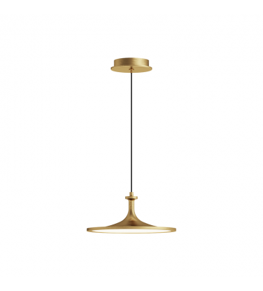 PD418012BG-UNV-Issa 12-in Brushed Gold LED Pendant