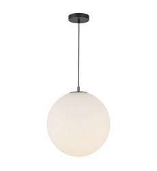 PD43616-BK/OP-5CCT-UNV-Marco 16-in,196-in Black/Opal Glass LED Pendant