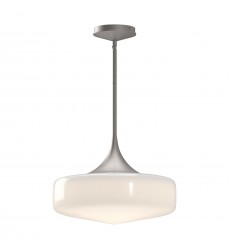 PD440814BNGO-Lincoln 14-in Brushed Nickel/Glossy Opal Glass 1 Light Pendant PD440814BNGO-Lincoln 14-in Brushed Nickel/Glossy Opal Glass 1 Light Pendant