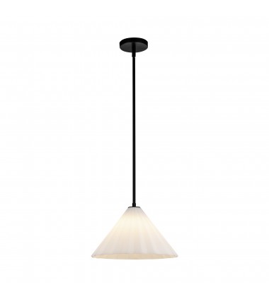 PD451814MBOP-Serena 14-in Matte Black/Opal Glass 1 Light Pendant  PD451814MBOP-Serena 14-in Matte Black/Opal Glass 1 Light Pendant