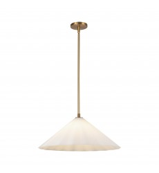 PD451820AGOP-Serena 20-in Aged Brass/Opal Glass 1 Light Pendant  PD451820AGOP-Serena 20-in Aged Brass/Opal Glass 1 Light Pendant
