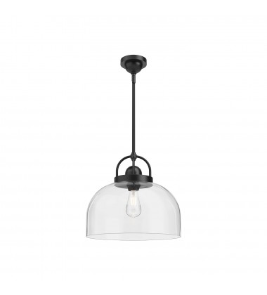PD461101MB-Lancaster 15-in Matte Black 1 Light Pendant PD461101MB-Lancaster 15-in Matte Black 1 Light Pendant