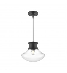  PD464012MB-Marcel 11-in Matte Black 1 Light Pendant