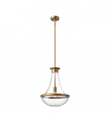  PD464014AG-Marcel 10-in Aged Gold 1 Light Pendant