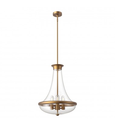  PD464018AG-Marcel 18-in Aged Gold 4 Lights Pendant