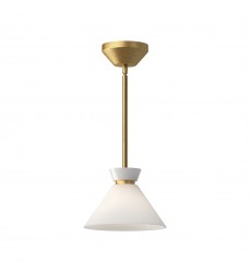 PD470108BGGO-Halston 8-in Brushed Gold/Glossy Opal Glass 1 Light Pendant PD470108BGGO-Halston 8-in Brushed Gold/Glossy Opal Glass 1 Light Pendant
