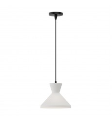  PD473710MBOP-Betty 10-in Matte Black/Opal Glass 1 Light Pendant