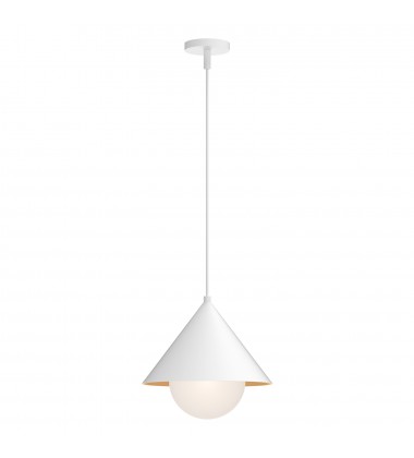 PD485214WHOP-Remy 14-in White/Opal Glass 1 Light Pendant PD485214WHOP-Remy 14-in White/Opal Glass 1 Light Pendant