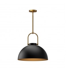 PD504016MB-Harper 16-in Matte Black 1 Light Pendant PD504016MB-Harper 16-in Matte Black 1 Light Pendant
