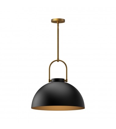 PD504016MB-Harper 16-in Matte Black 1 Light Pendant PD504016MB-Harper 16-in Matte Black 1 Light Pendant