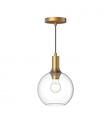 PD506108AGCL-Castilla 8-in Aged Gold/Clear Glass 1 Light Pendant PD506108AGCL-Castilla 8-in Aged Gold/Clear Glass 1 Light Pendant