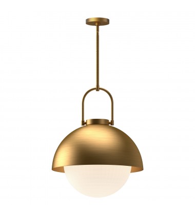 PD507216AGOP-Harper 16-in Aged Gold/Opal Matte Glass 1 Light Pendant PD507216AGOP-Harper 16-in Aged Gold/Opal Matte Glass 1 Light Pendant