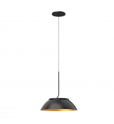  PD51212-BK/GD-Magellan 12-in Black/Gold LED Pendant