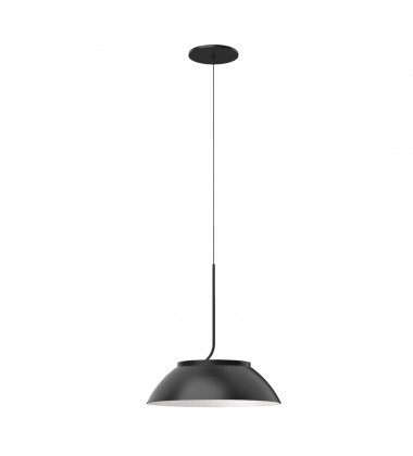  PD51212-BK/WH-Magellan 12-in Black/White LED Pendant