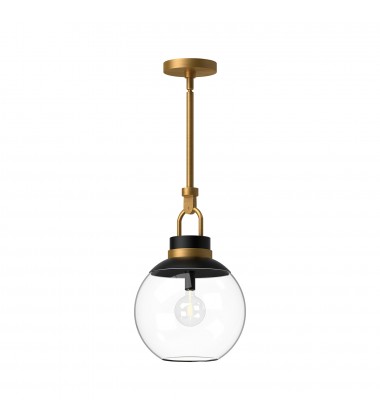 PD520512AGCL-Copperfield 12-in Aged Gold/Clear Glass 1 Light Pendant PD520512AGCL-Copperfield 12-in Aged Gold/Clear Glass 1 Light Pendant