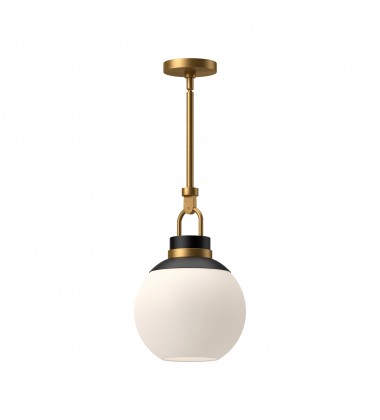 PD520512AGOP-Copperfield 12-in Aged Gold/Opal Matte Glass 1 Light Pendant PD520512AGOP-Copperfield 12-in Aged Gold/Opal Matte Glass 1 Light Pendant