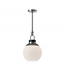 PD520512CHOP-Copperfield 12-in Chrome/Opal Matte Glass 1 Light Pendant PD520512CHOP-Copperfield 12-in Chrome/Opal Matte Glass 1 Light Pendant