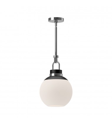 PD520512CHOP-Copperfield 12-in Chrome/Opal Matte Glass 1 Light Pendant PD520512CHOP-Copperfield 12-in Chrome/Opal Matte Glass 1 Light Pendant