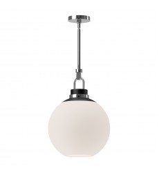 PD520516CHOP-Copperfield 16-in Chrome/Opal Matte Glass 1 Light Pendant PD520516CHOP-Copperfield 16-in Chrome/Opal Matte Glass 1 Light Pendant