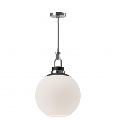 PD520516CHOP-Copperfield 16-in Chrome/Opal Matte Glass 1 Light Pendant PD520516CHOP-Copperfield 16-in Chrome/Opal Matte Glass 1 Light Pendant