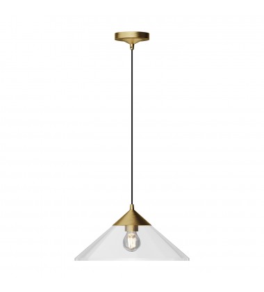 PD521015BGCL-Mauer 15-in Brushed Gold/Clear Glass 1 Light Pendant PD521015BGCL-Mauer 15-in Brushed Gold/Clear Glass 1 Light Pendant