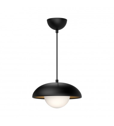 PD522011MBOP-Rubio 11-in Matte Black/Opal Matte Glass 1 Light Pendant PD522011MBOP-Rubio 11-in Matte Black/Opal Matte Glass 1 Light Pendant