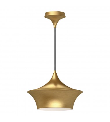  PD523013BG-Emiko 12-in Brushed Gold 1 Light Pendant