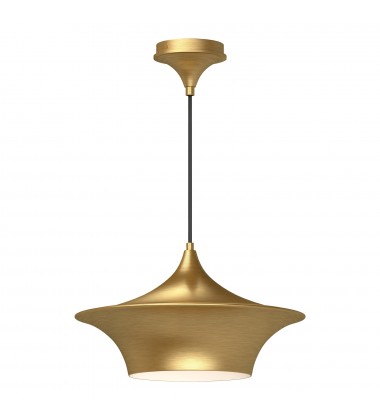  PD523016BG-Emiko 16-in Brushed Gold 1 Light Pendant