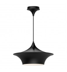 PD523016MB-Emiko 16-in Matte Black 1 Light Pendant  PD523016MB-Emiko 16-in Matte Black 1 Light Pendant