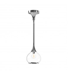  PD524006CHCL-Hazel 6-in Chrome/Clear Glass 1 Light Pendant
