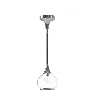  PD524006CHCL-Hazel 6-in Chrome/Clear Glass 1 Light Pendant
